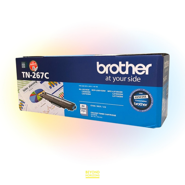 BROTHER - TN267 C (青色) (高容量) 原裝碳粉匣 可印2300頁 (原廠行貨及保養)