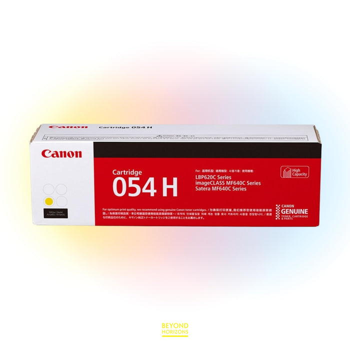 Canon - CRG054H Y (黃色) (高容量) 原裝碳粉匣 可印2300頁 (原廠行貨及保養)