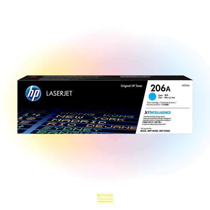 HP - W2111X 206X (青色) (高容量) 原裝碳粉匣 可印2450頁 (原廠行貨及保養)