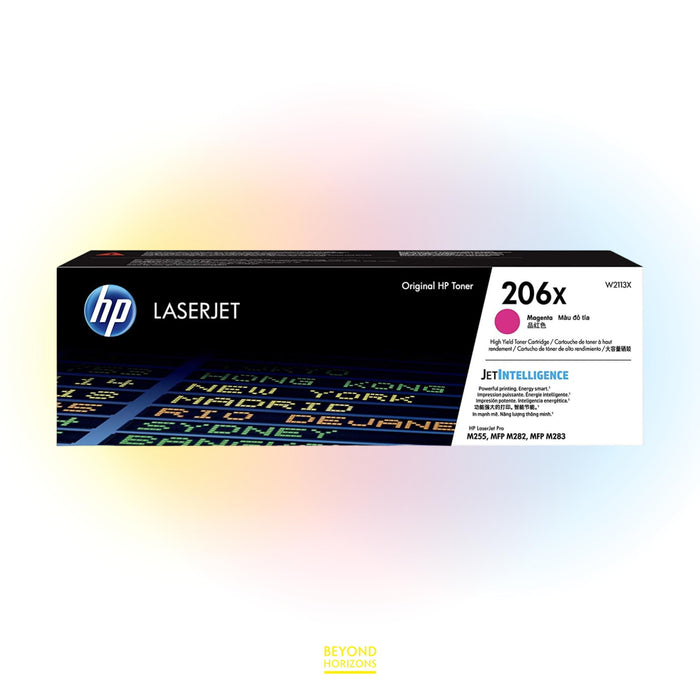 HP - W2113X 206X (洋紅色) (高容量) 原裝碳粉匣 可印2450頁 (原廠行貨及保養)