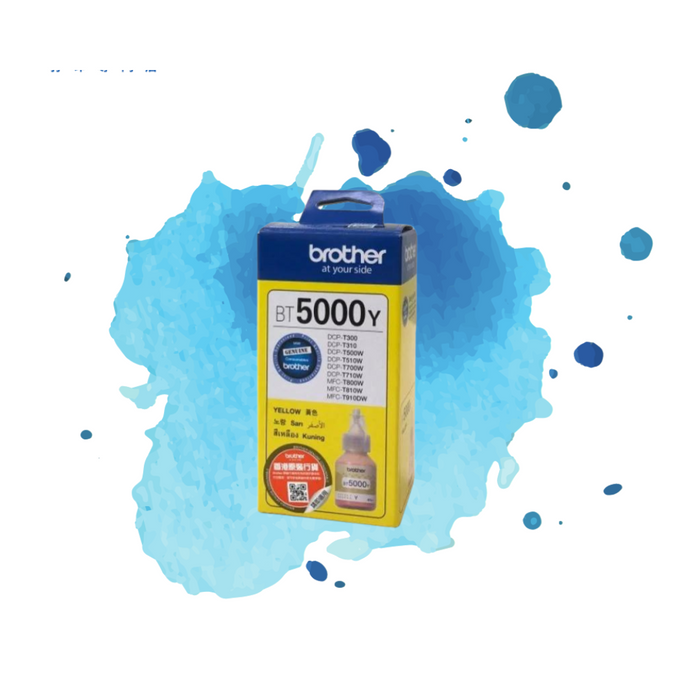 BROTHER - BT5000 Y (黃色) (高容量) 原廠墨水 盒 可印5000頁 (原廠行貨及保養)