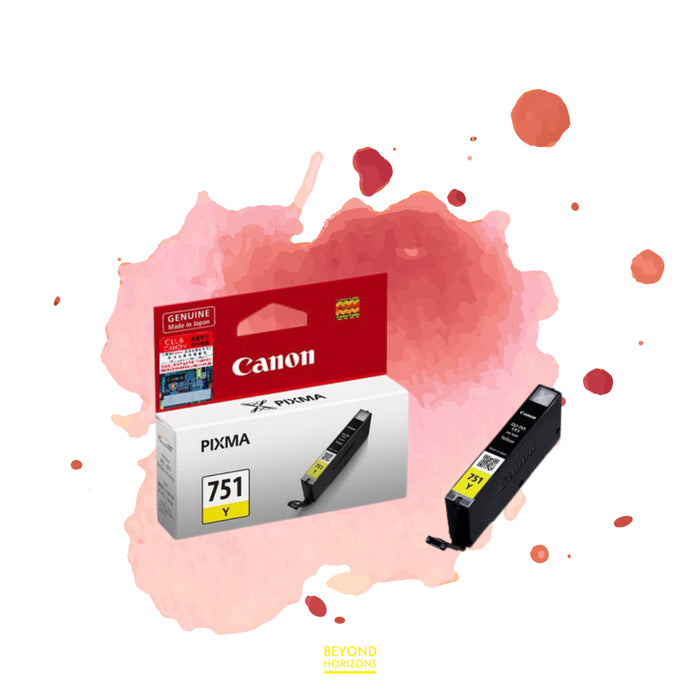 Canon - CLI-751 751 Y (黃色) 原廠墨水 盒 可印334頁 (原廠行貨及保養)