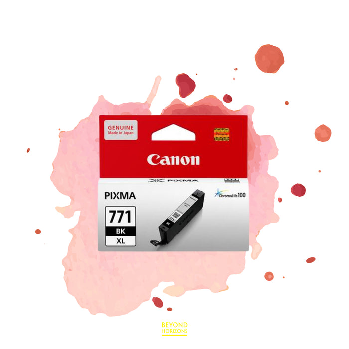 Canon - CLI-771XL BK (黑色) (高容量) 原廠墨水 盒 可印4000頁 (原廠行貨及保養)