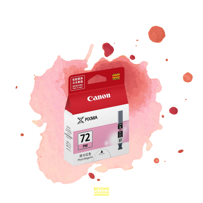 Canon - PGI-72 PM (相片洋紅色) (高容量) 原廠墨水 盒 可印1000頁 (原廠行貨及保養)