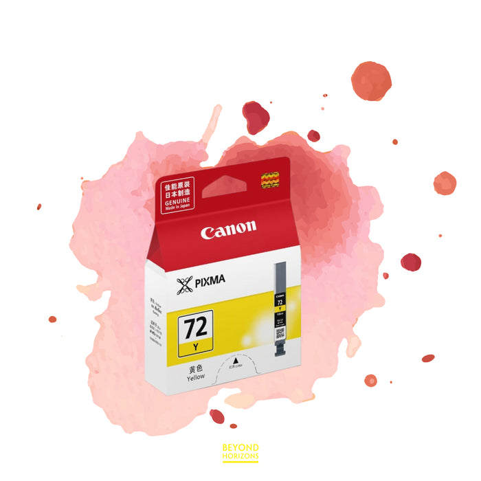 Canon - PGI-72 Y (黃色) (高容量) 原廠墨水 盒 可印1000頁 (原廠行貨及保養)