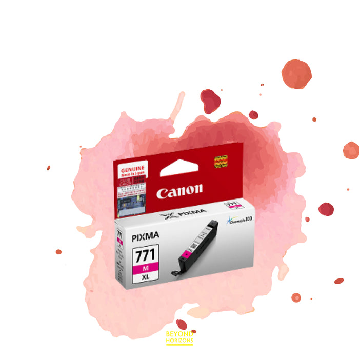 Canon - CLI-771XL M (洋紅色) (高容量) 原廠墨水 盒 可印680頁 (原廠行貨及保養)