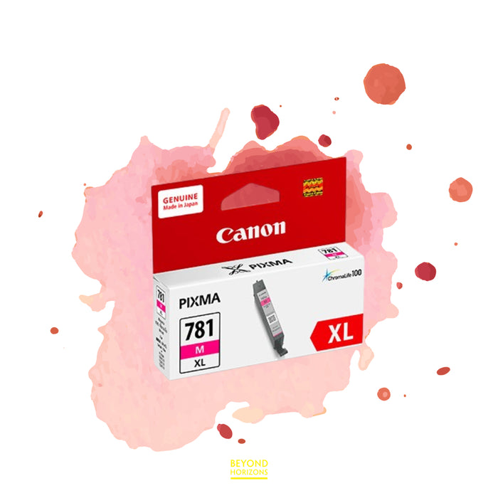 Canon - CLI-781XL M (洋紅色) (高容量) 原廠墨水 盒 可印800頁 (原廠行貨及保養)