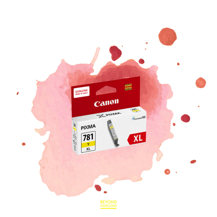 Canon - CLI-781XL Y (黃色) (高容量) 原廠墨水 盒 可印800頁 (原廠行貨及保養)