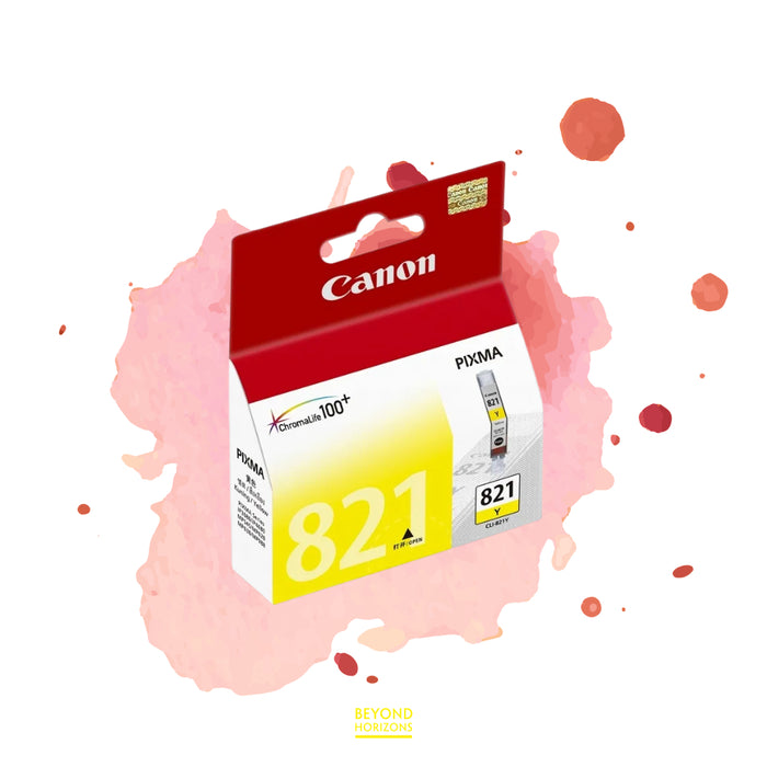 Canon - CLI-821 Y (黃色) 原廠墨水 盒 可印505頁 (原廠行貨及保養)