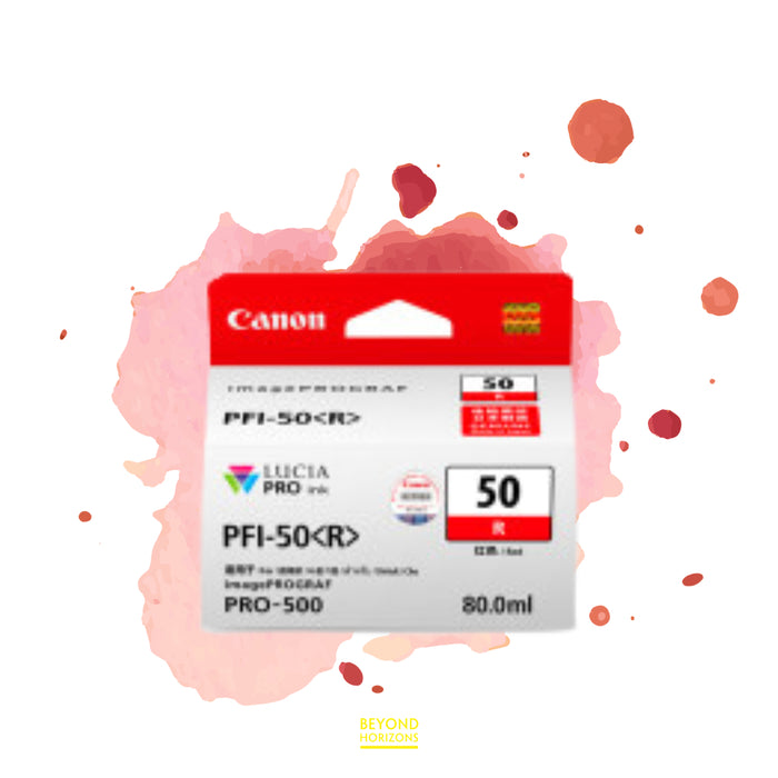 Canon - PFI-50 R (洋紅色) 原廠墨水 盒 可印800頁 (原廠行貨及保養)