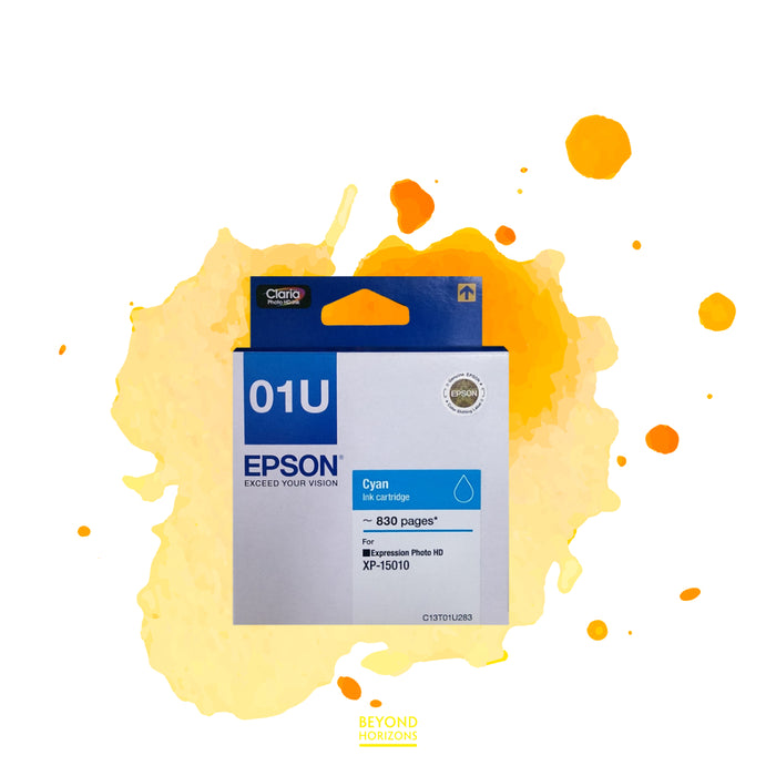 Epson - C13T01U283 T01U C (靛青色) 原廠墨水 盒 可印830頁 (原廠行貨及保養)