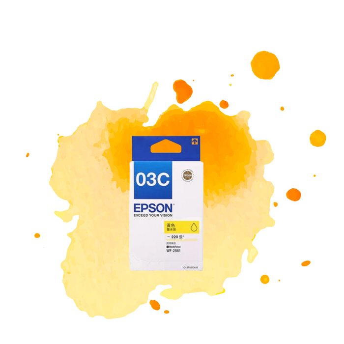 Epson - C13T03C483 T03C Y (黃色) 原廠墨水 盒 可印220頁 (原廠行貨及保養)