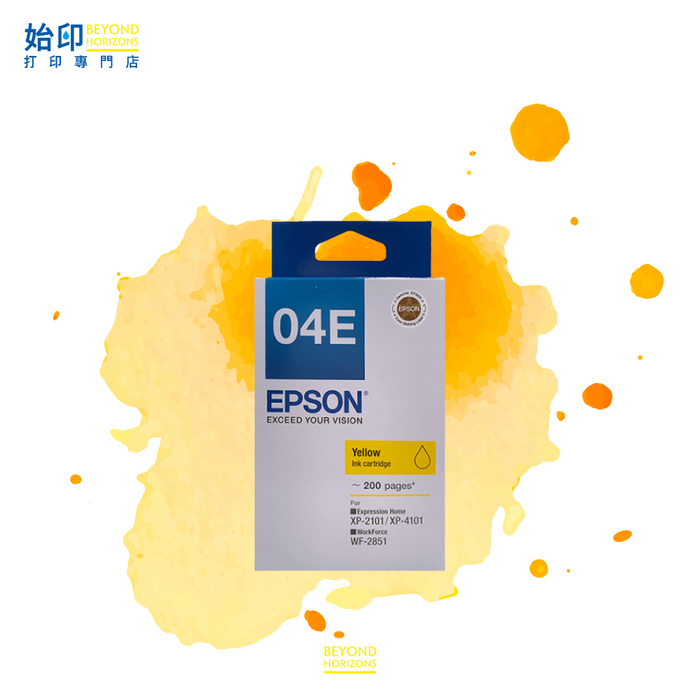 C13T04E483 T04E Y (黃色) 原廠墨水 盒 可印200頁