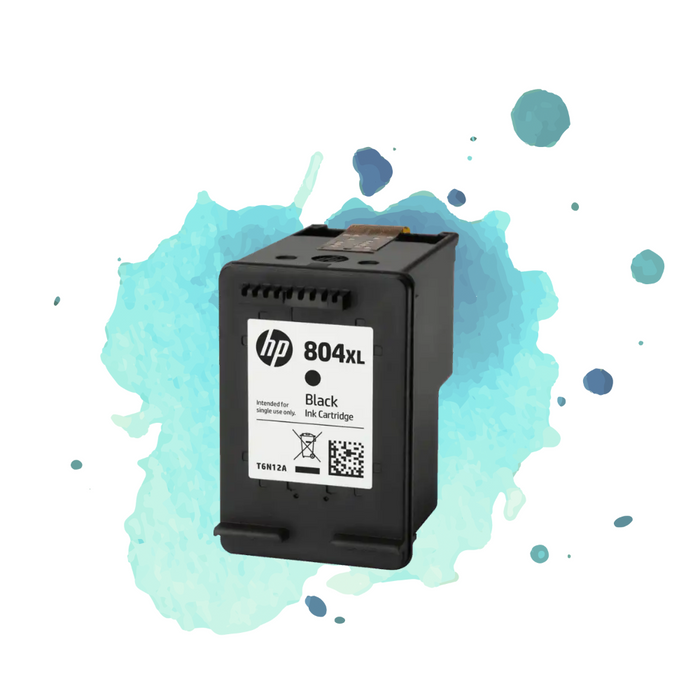 HP - 804XL BK 黑色 高容量 原廠打印機墨水盒 可印600頁 (原廠行貨及保養)