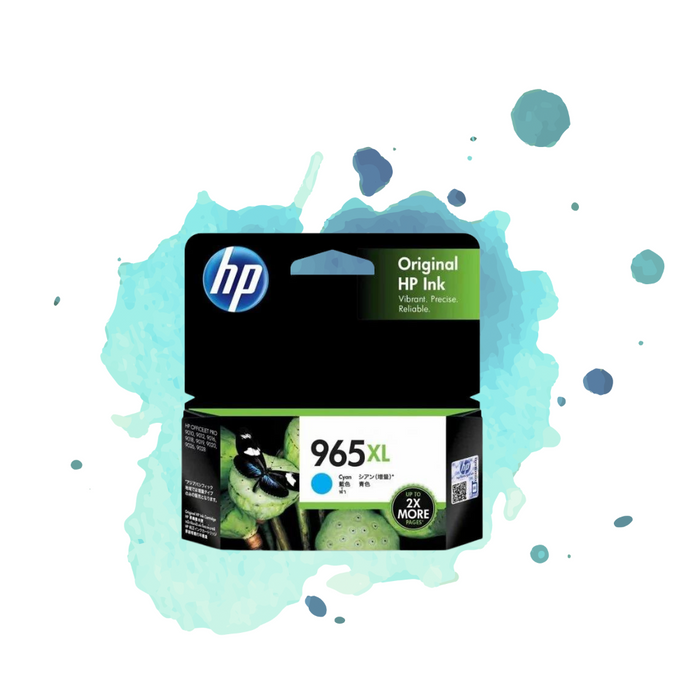 HP - 965XL C (青色) (高容量) 原廠墨水 盒 可印1600頁 (原廠行貨及保養)