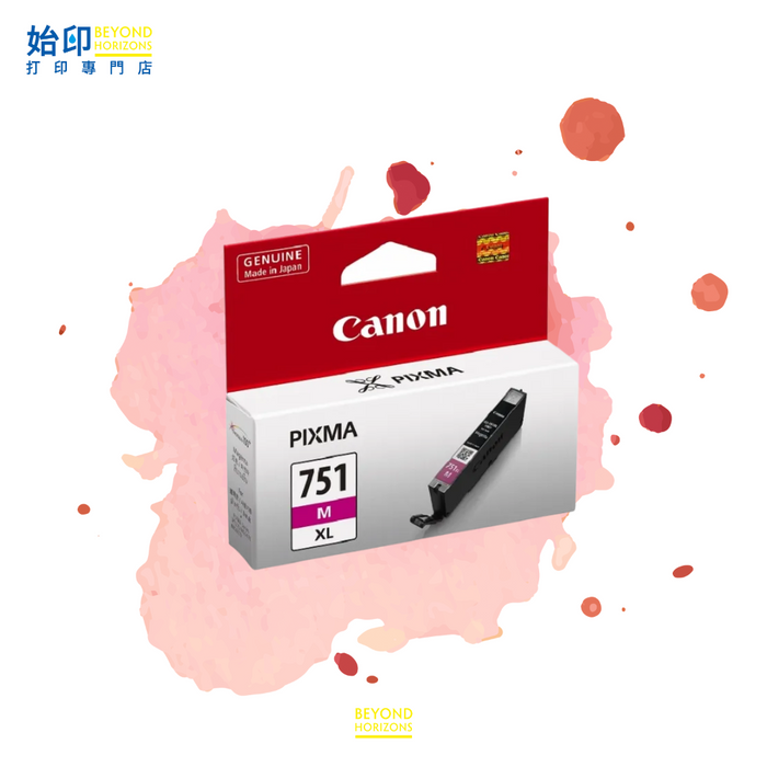 CLI-751XL 751XL M (洋紅色) (高容量) 原廠墨水 盒 可印680頁