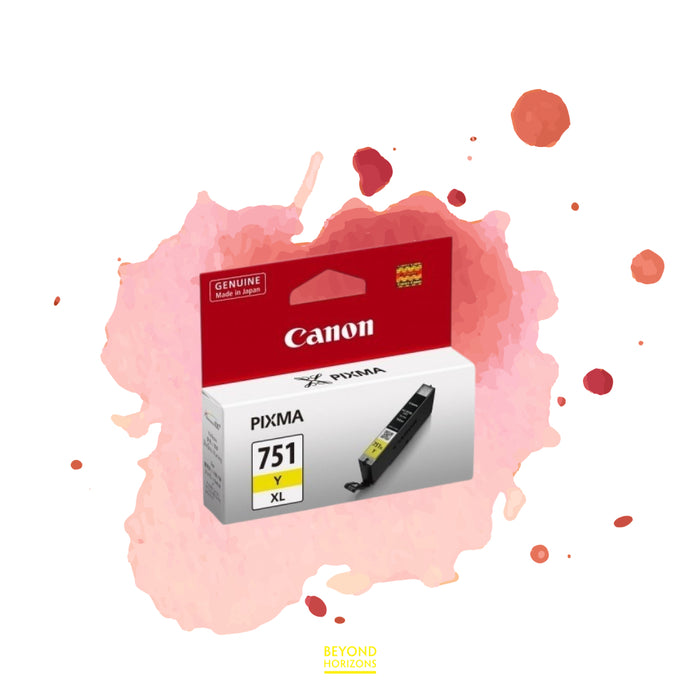 Canon - CLI-751XL 751XL Y (黃色) (高容量) 原廠墨水 盒 可印695頁 (原廠行貨及保養)