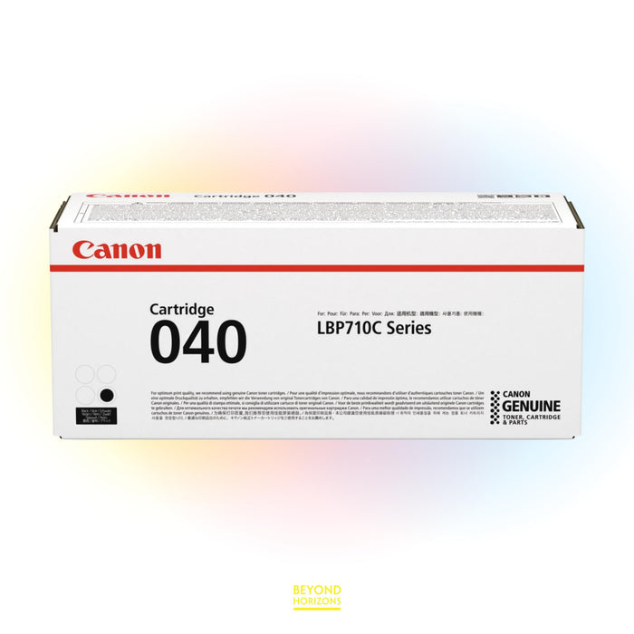 Canon - CRG040BK (黑色) 原裝碳粉匣 可印6300頁 (原廠行貨及保養)