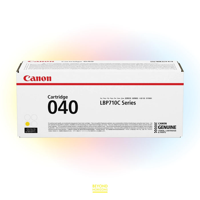 Canon - CRG040Y (黃色) 原裝碳粉匣 可印5000頁 (原廠行貨及保養)