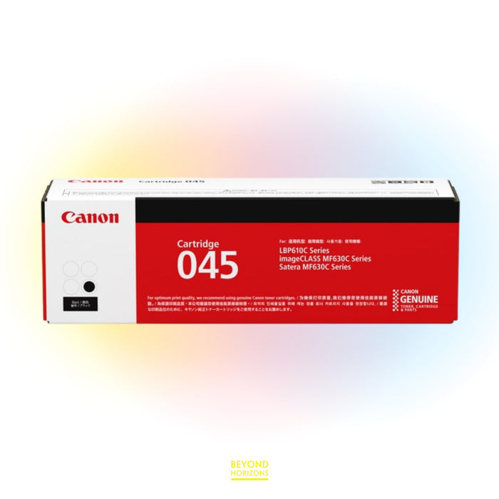Canon - CRG045 BK (黑色) 原裝碳粉匣 可印1400頁 (原廠行貨及保養)