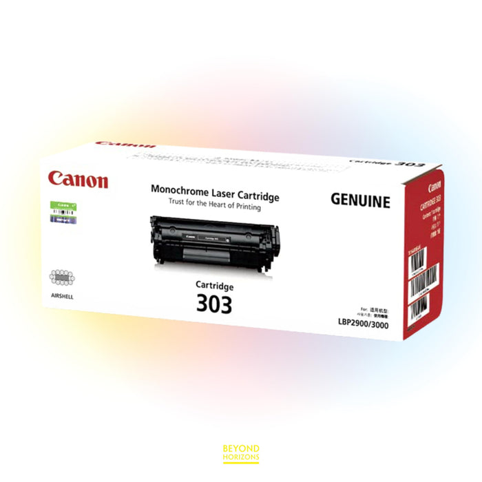Canon - CRG303 (黑色) 原裝碳粉匣 可印2500頁 (原廠行貨及保養)