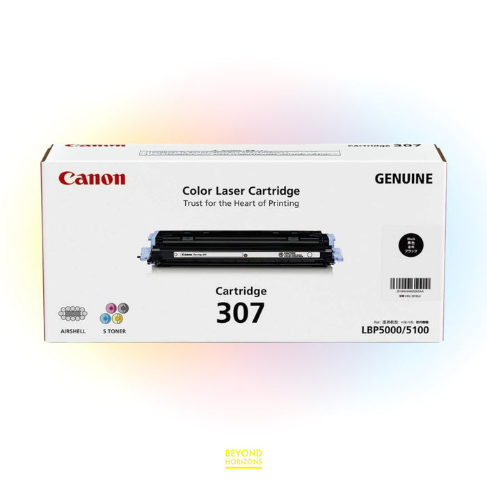 Canon - CRG307BK (黑色) 原裝碳粉匣 可印2500頁 (原廠行貨及保養)