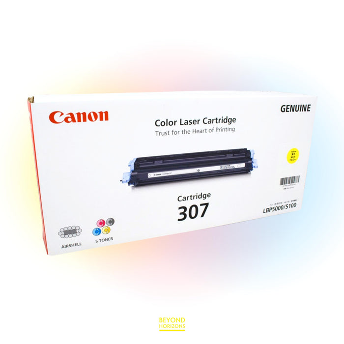 Canon - CRG307Y (黃色) 原裝碳粉匣 可印2000頁 (原廠行貨及保養)