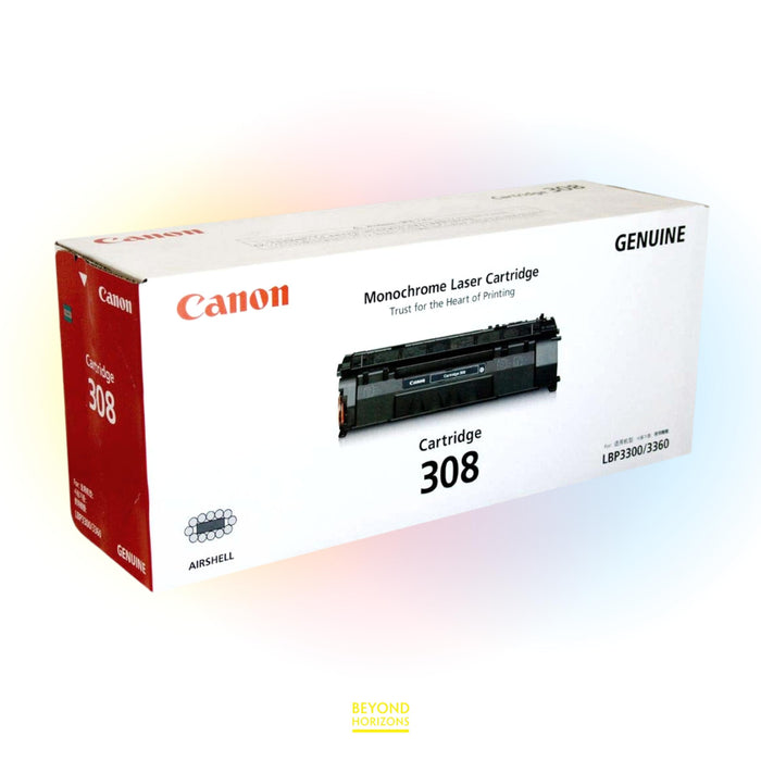 Canon - CRG308 (黑色) 原裝碳粉匣 可印2500頁 (原廠行貨及保養)