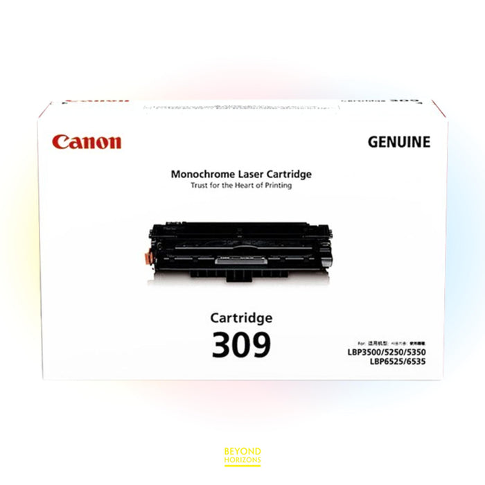 Canon - CRG309 (黑色) 原裝碳粉匣 可印12000頁 (原廠行貨及保養)