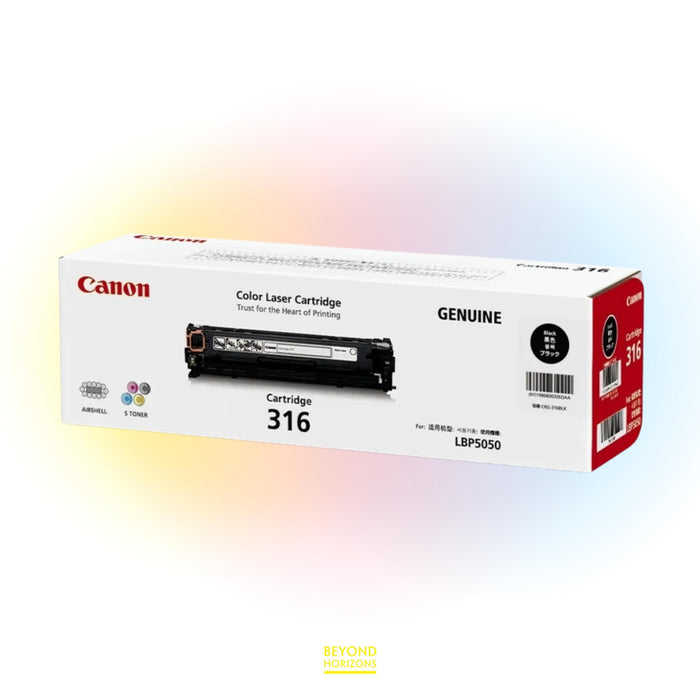 Canon - CRG316BK (黑色) 原裝碳粉匣 可印2500頁 (原廠行貨及保養)