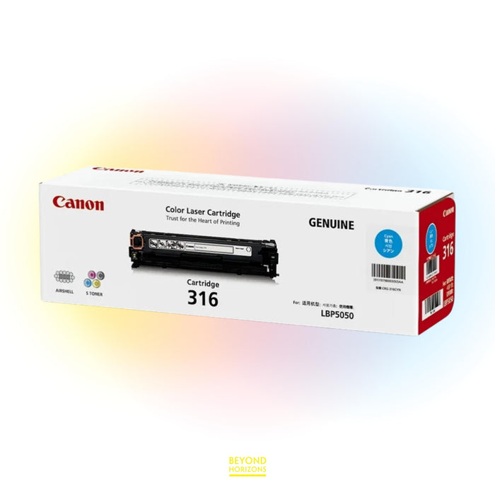 Canon - CRG316C (青色) 原裝碳粉匣 可印2500頁 (原廠行貨及保養)