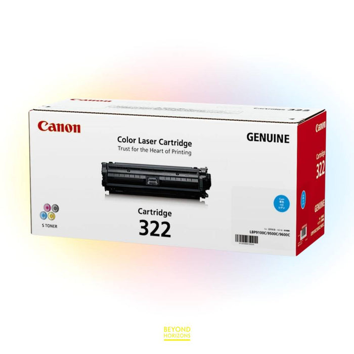 Canon - CRG322C (青色) 原裝碳粉匣 可印7500頁 (原廠行貨及保養)