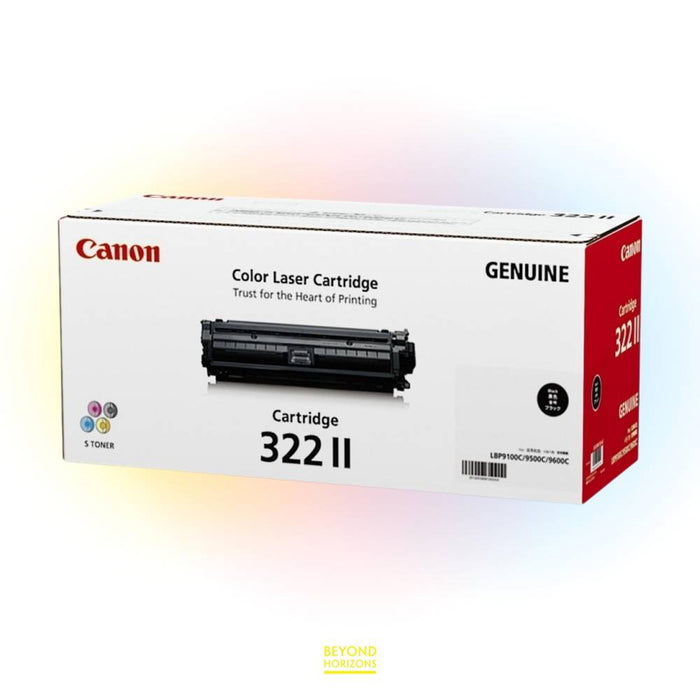 Canon - CRG322IIBK (黑色) 原裝碳粉匣 可印13000頁 (原廠行貨及保養)
