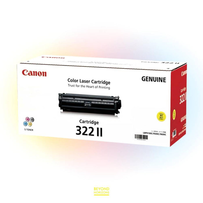 Canon - CRG322IIY (黃色) 原裝碳粉匣 可印15000頁 (原廠行貨及保養)