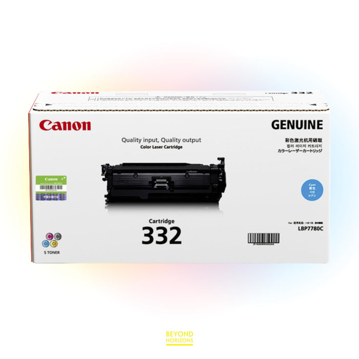 Canon - CRG332C (青色) 原裝碳粉匣 可印6400頁 (原廠行貨及保養)