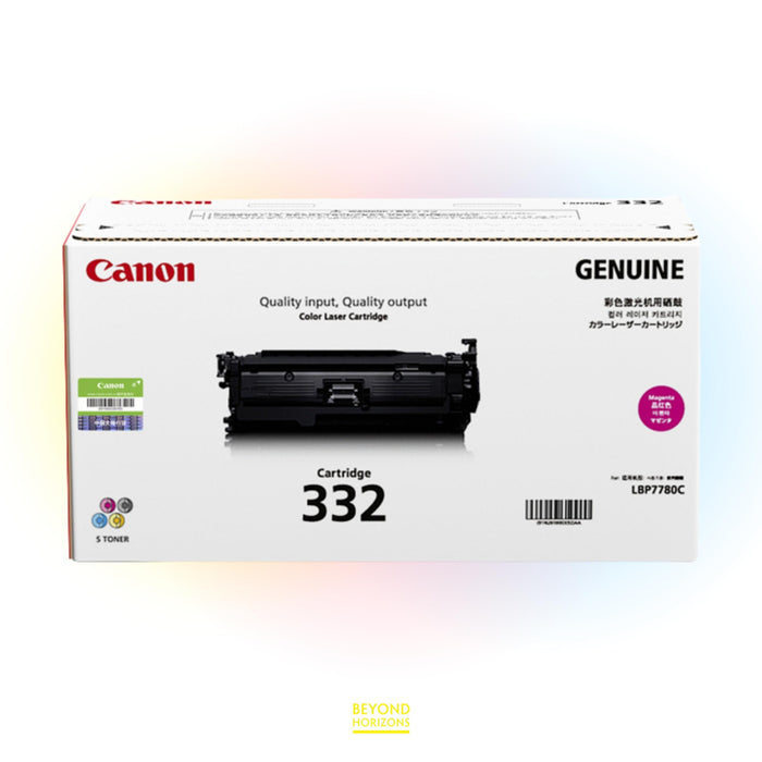 Canon - CRG332M (洋紅色) 原裝碳粉匣 可印6400頁 (原廠行貨及保養)