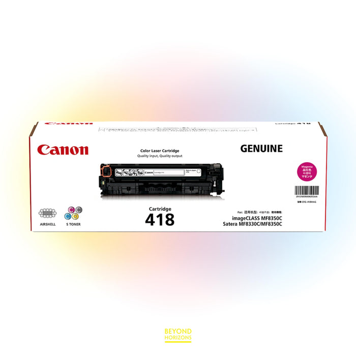Canon - CRG418M (洋紅色) 原裝碳粉匣 可印2900頁 (原廠行貨及保養)