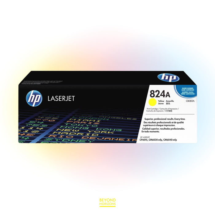 HP - CB382A 824A (黃色) 原裝碳粉匣 可印21000頁 (原廠行貨及保養)