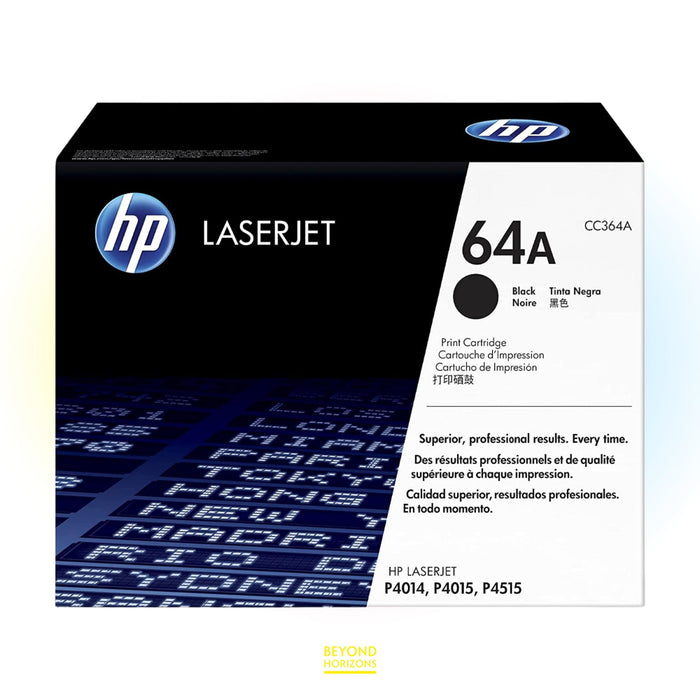 HP - CC364A 64A (黑色) 原裝碳粉匣 可印10000頁 (原廠行貨及保養)