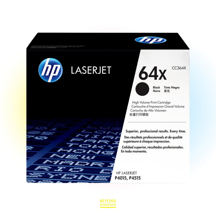 HP - CC364X 64X (黑色) 原裝碳粉匣 可印24000頁 (原廠行貨及保養)