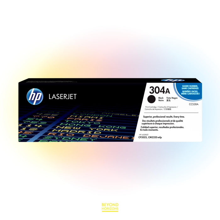 HP - CC530A 304A (黑色) 原裝碳粉匣 可印3500頁 (原廠行貨及保養)