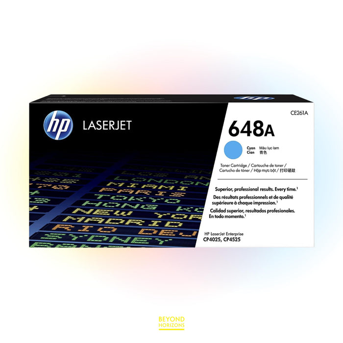 HP - CE261A 648A (青色) 原裝碳粉匣 可印11000頁 (原廠行貨及保養)