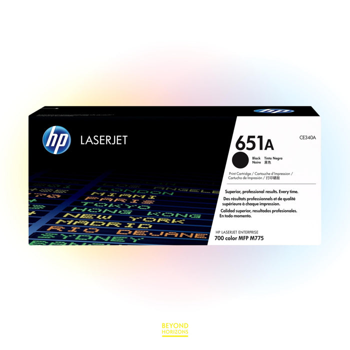 HP - CE340A 651A (黑色) 原裝碳粉匣 可印13500頁 (原廠行貨及保養)