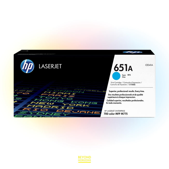 HP - CE341A 651A (青色) 原裝碳粉匣 可印16000頁 (原廠行貨及保養)