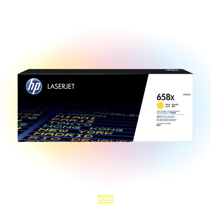 HP - W2002X 658X (黃色) 原裝碳粉匣 可印28000頁 (原廠行貨及保養)