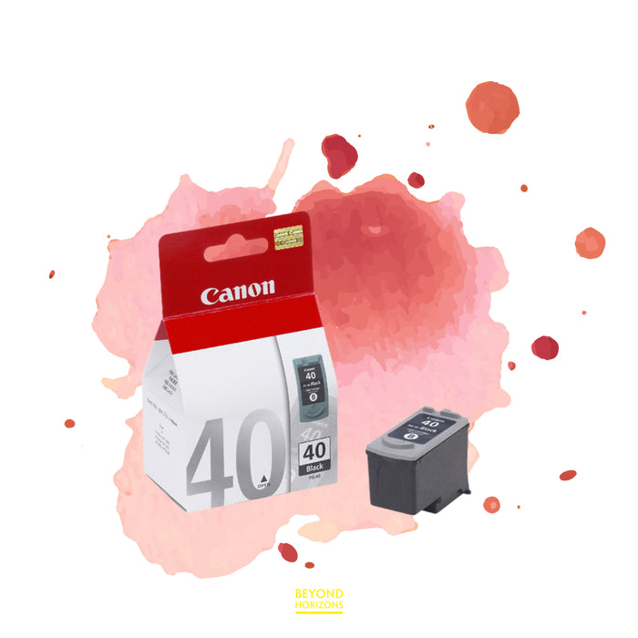 Canon - PG-40 BK (黑色) 原廠墨水 盒 可印355頁 (原廠行貨及保養)